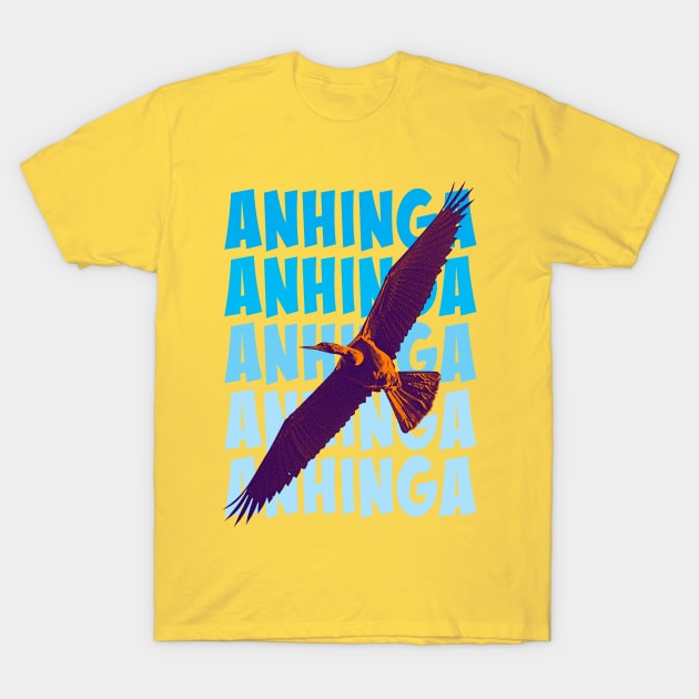 Anhinga in flight T-Shirt by Ripples of Time